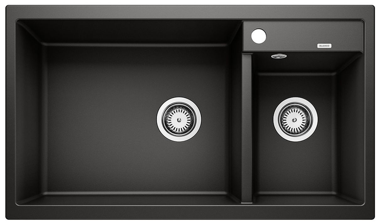 Blanco Metra 9 lavello in granito 86x50 cm nero 525936