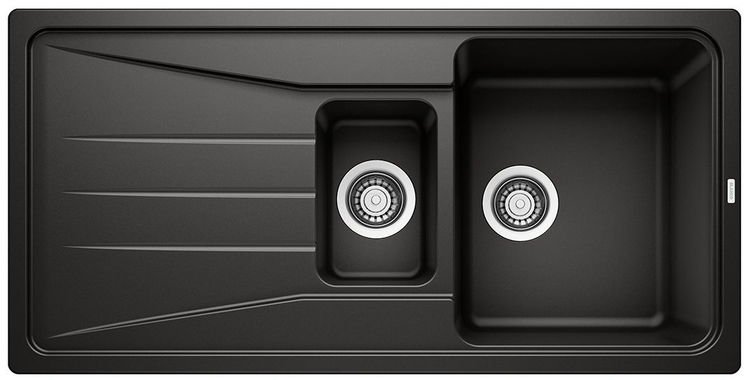Blanco Sona 6 S lavello in granito 100x50 cm nero 525975