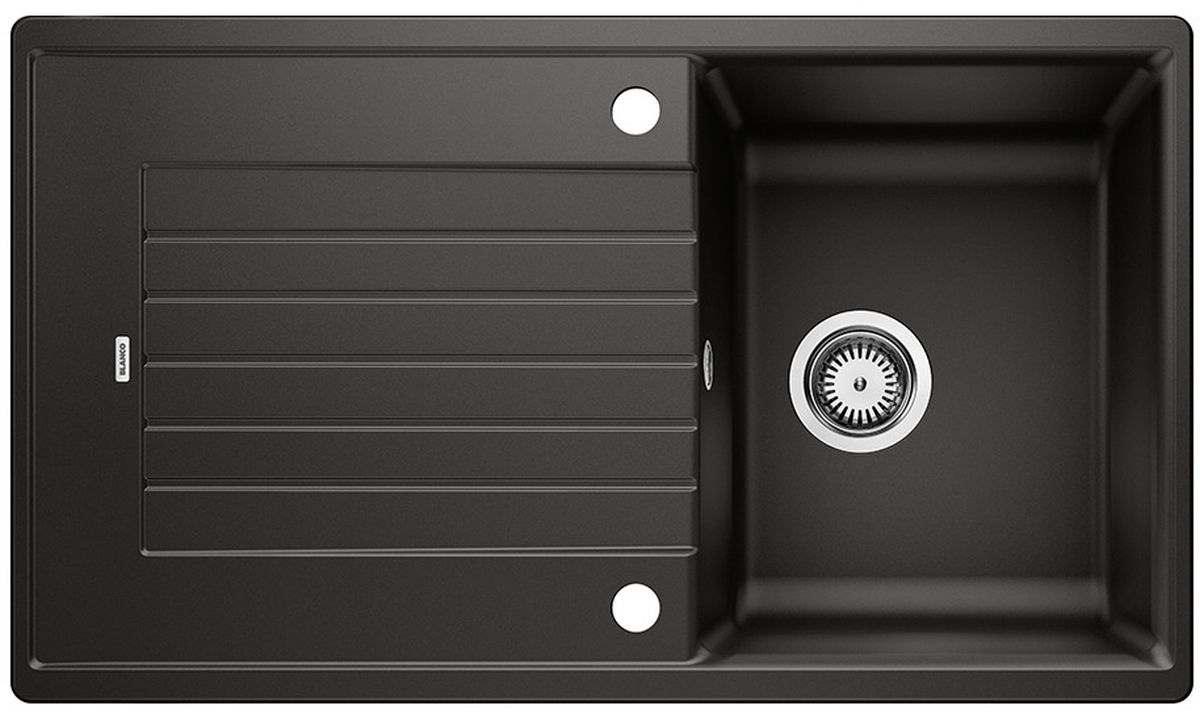 Blanco Zia 45 SL lavello in granito 86x50 cm nero 526011