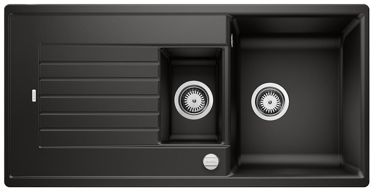 Blanco Zia 6 S lavello in granito 100x50 cm nero 526020