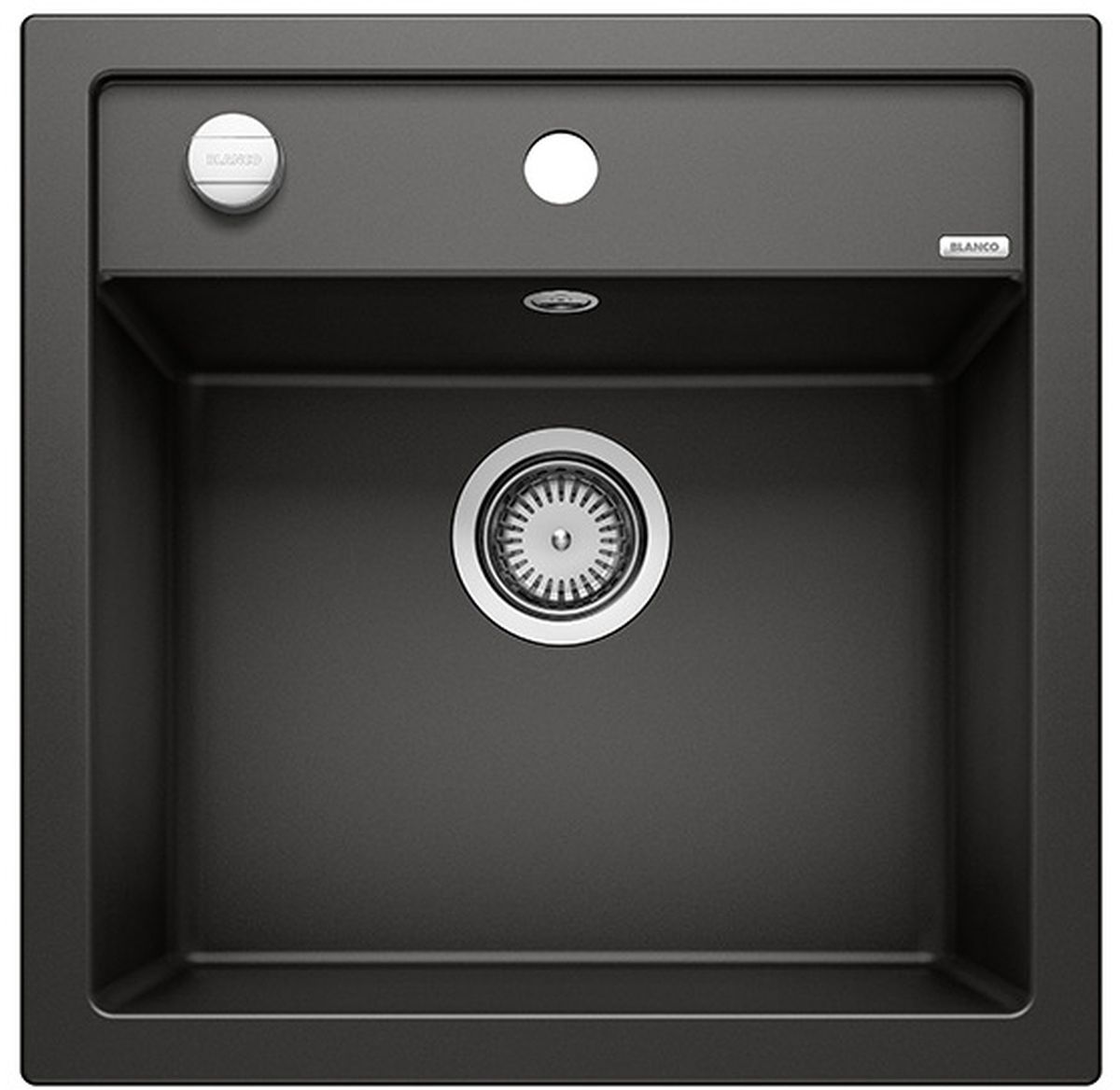 Blanco Dalago 5 lavello in granito 51.5x51 cm nero 525871