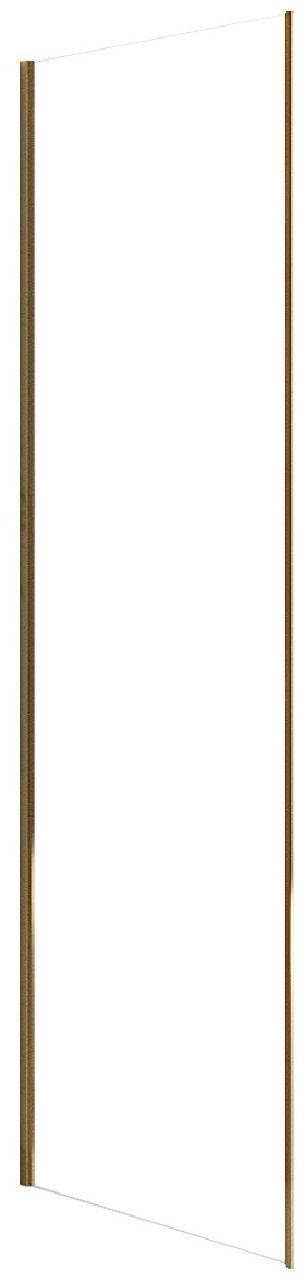Rea Rapid parete doccia 80 cm oro lucida/vetro trasparente REA-K5621
