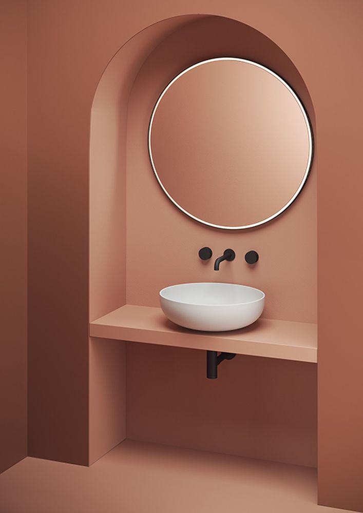 Art Ceram Jolie lavabo 50x50 cm rotonda da appoggio bianco JOL00105;00