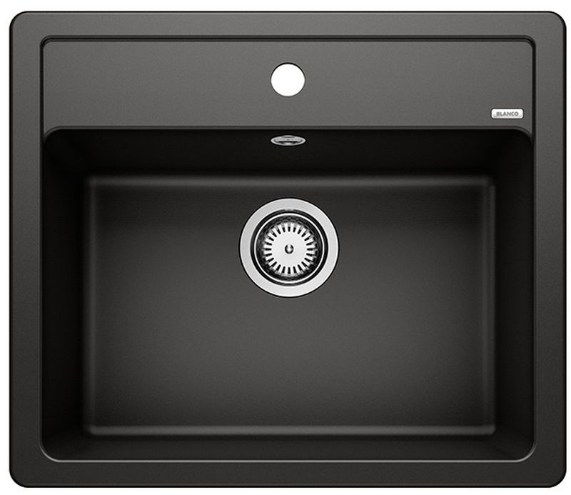 Blanco Legra 6 lavello in granito 58.5x50 cm nero 526084