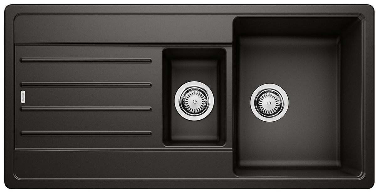Blanco Legra 6 S lavello in granito 100x50 cm nero 526086