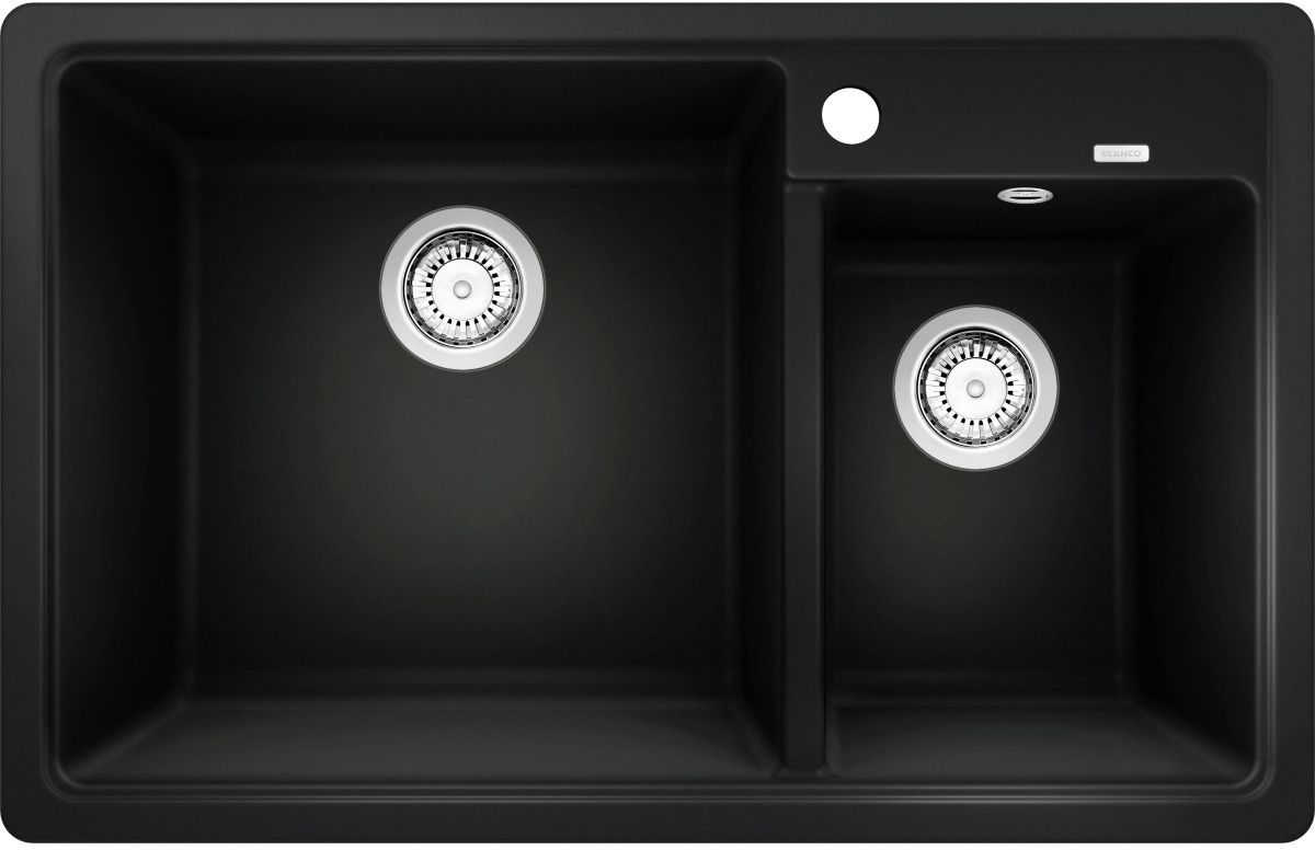 Blanco Legra 8 lavello in granito 78x50 cm nero 526223