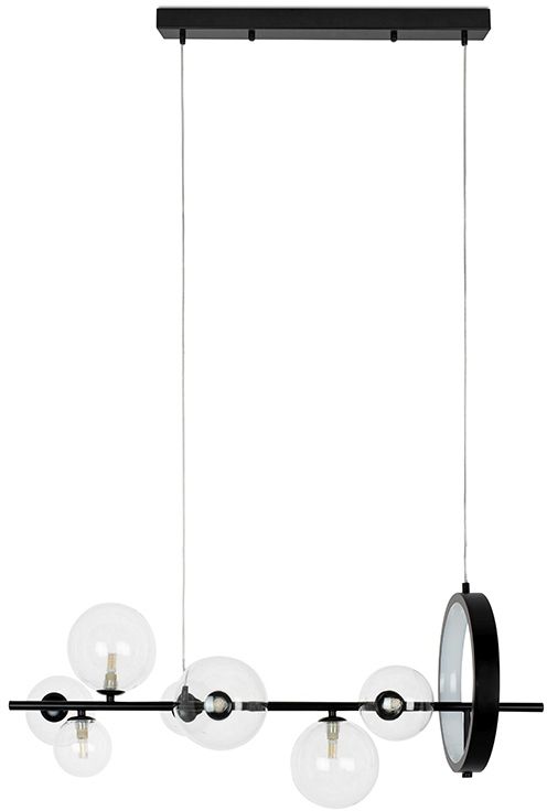 Moosee Alure Line lampada sospesa x5 W nero-trasparente MSE010100285