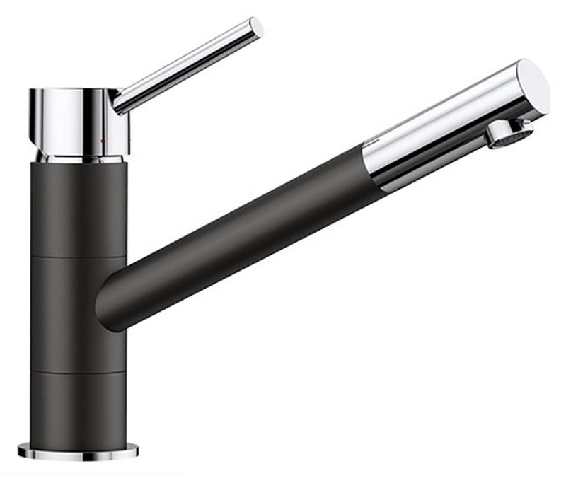 Blanco Kano rubinetto da cucina verticale cromo-nero 526175