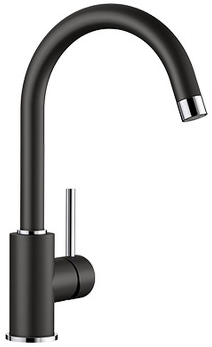Blanco Mida rubinetto da cucina verticale nero 526145