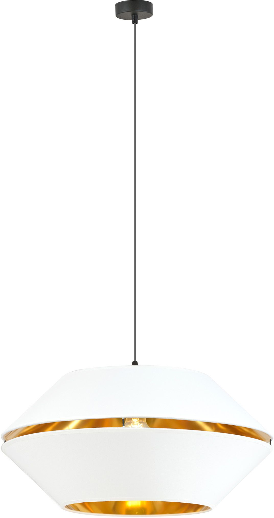 Emibig Piano lampada sospesa 1x15 W bianco-nero-oro 1182/1