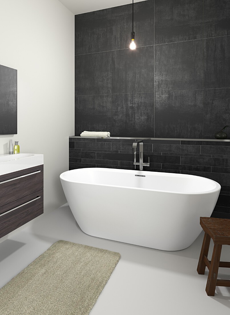 Riho Inspire vasca da bagno freestanding 180x80 cm ovale bianco B085004105