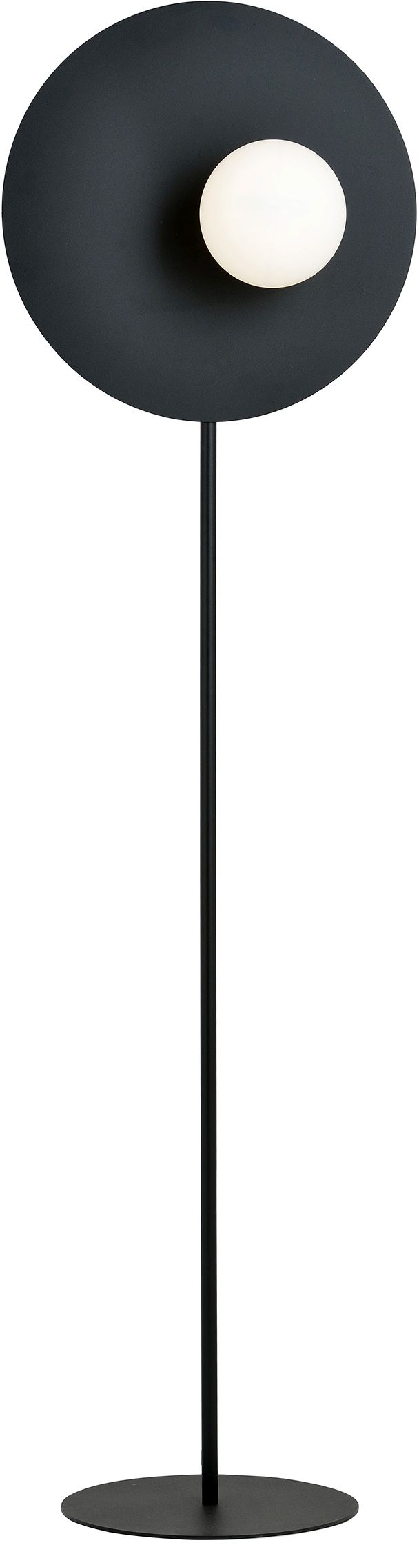 Emibig Oslo lampada da terra 1x10 W bianco-nero 1187/LP