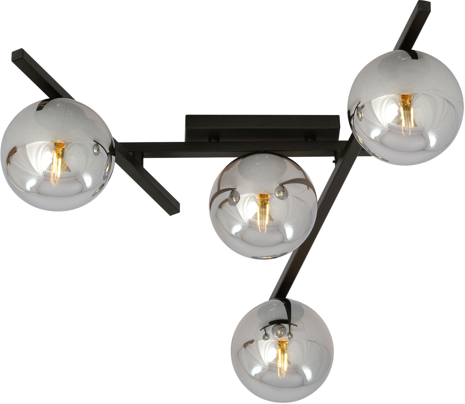 Emibig Smart lampada da soffitto 4x10 W nero-grafite 1104/4