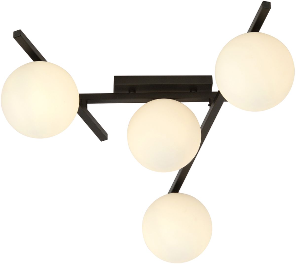 Emibig Smart lampada da soffitto 4x10 W nero-opale 1103/4