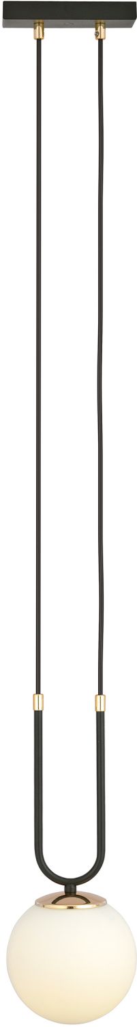 Emibig Glam lampada sospesa 1x10 W nero-opale 1112/1