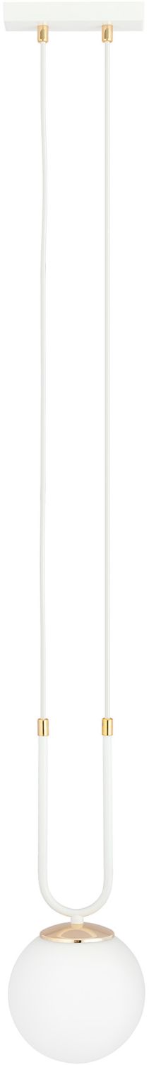 Emibig Glam lampada sospesa 1x10 W bianco-opale 1115/1