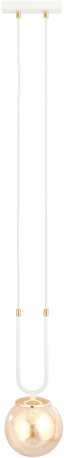 Emibig Glam lampada sospesa 1x10 W bianco-ambra 1117/1