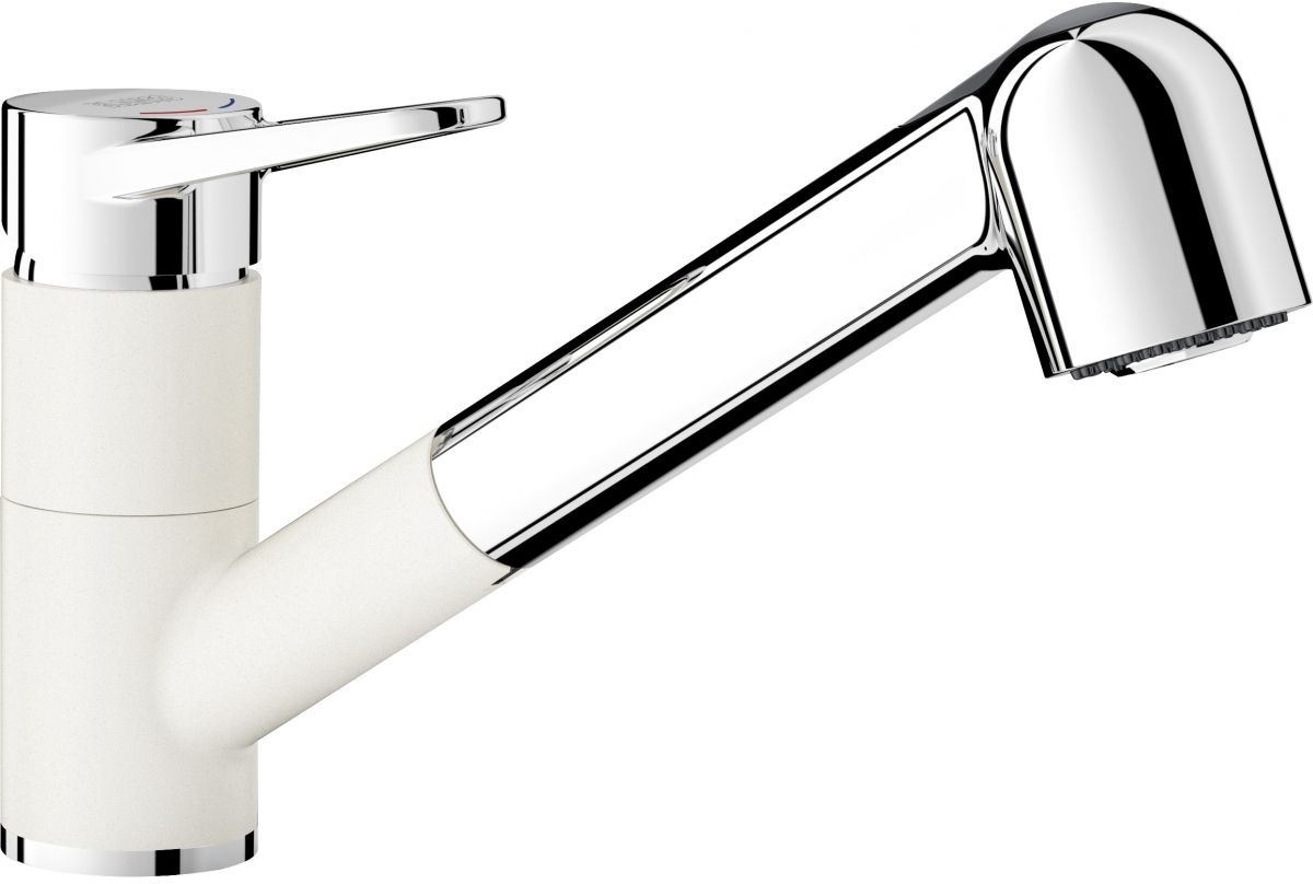 Blanco Wega-S II rubinetto da cucina verticale cromo-bianco 526421