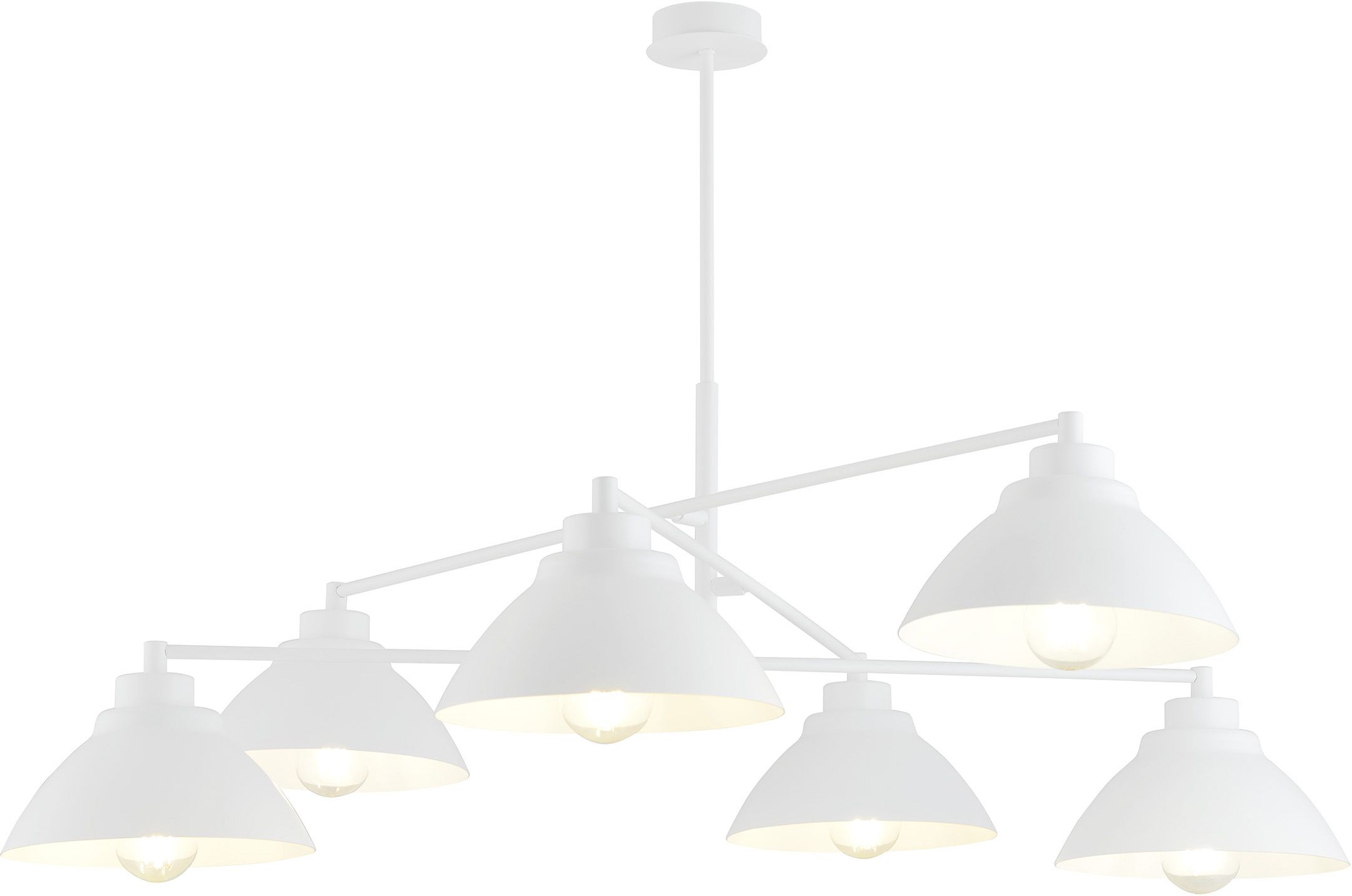 Emibig Maverick lampada da soffitto 6x15 W bianco 1212/6