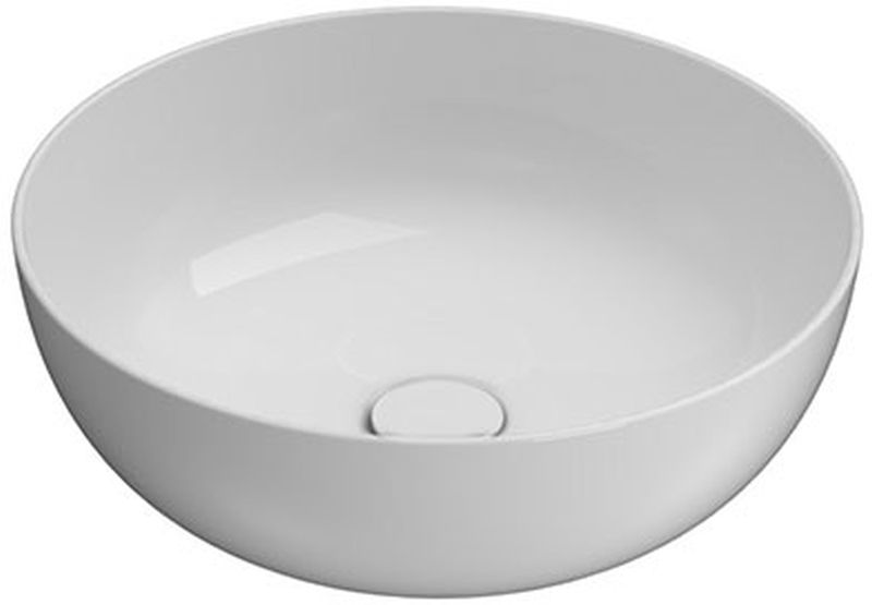 Globo T-Egde lavabo 45x45 cm rotonda da appoggio bianco B6T45BI