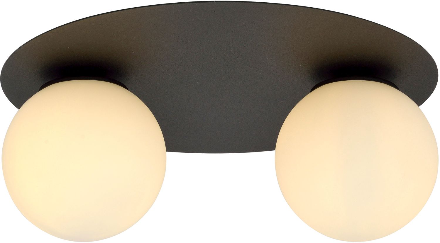 Emibig Solar lampada da soffitto 2x10 W nero-opale 1127/2