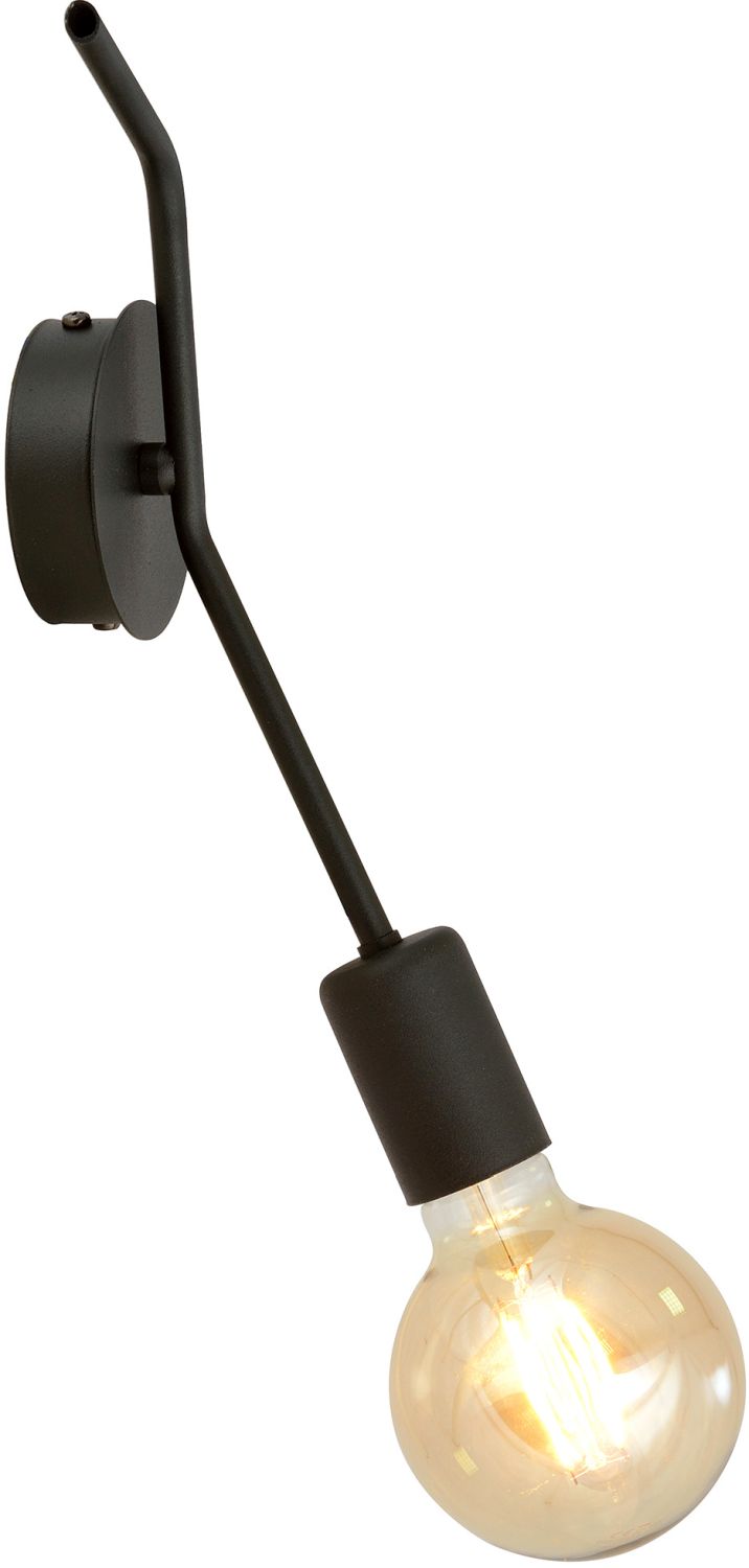 Emibig Frix lampada da parete 1x15 W nero 1126/K1