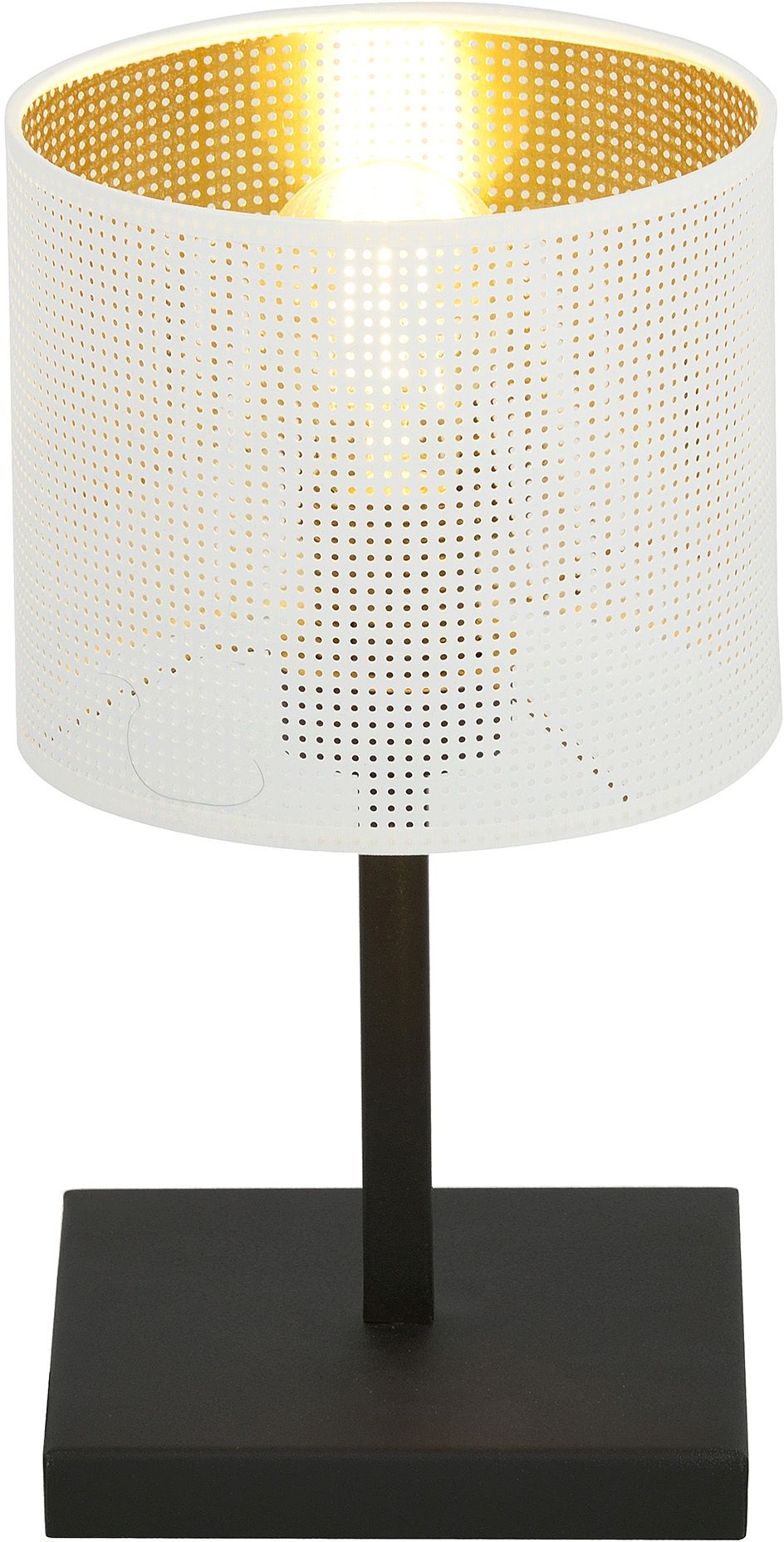 Emibig Jordan lampada da tavolo 1x15 W bianco-nero-oro 1145/LN1