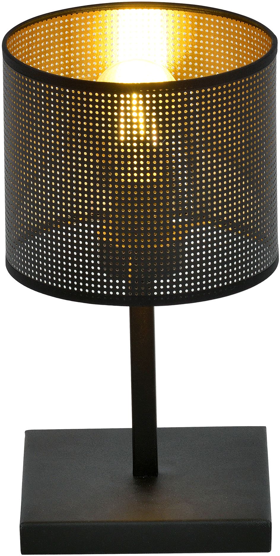 Emibig Jordan lampada da tavolo 1x15 W nero-oro 1144/LN1