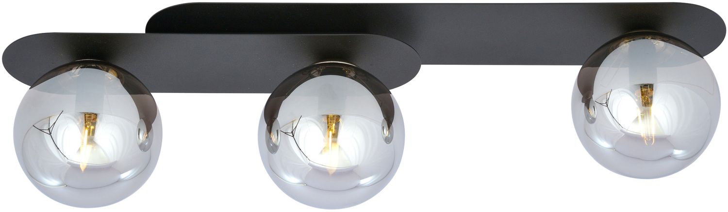 Emibig Plaza lampada da soffitto 3x10 W nero-grafite 1119/3