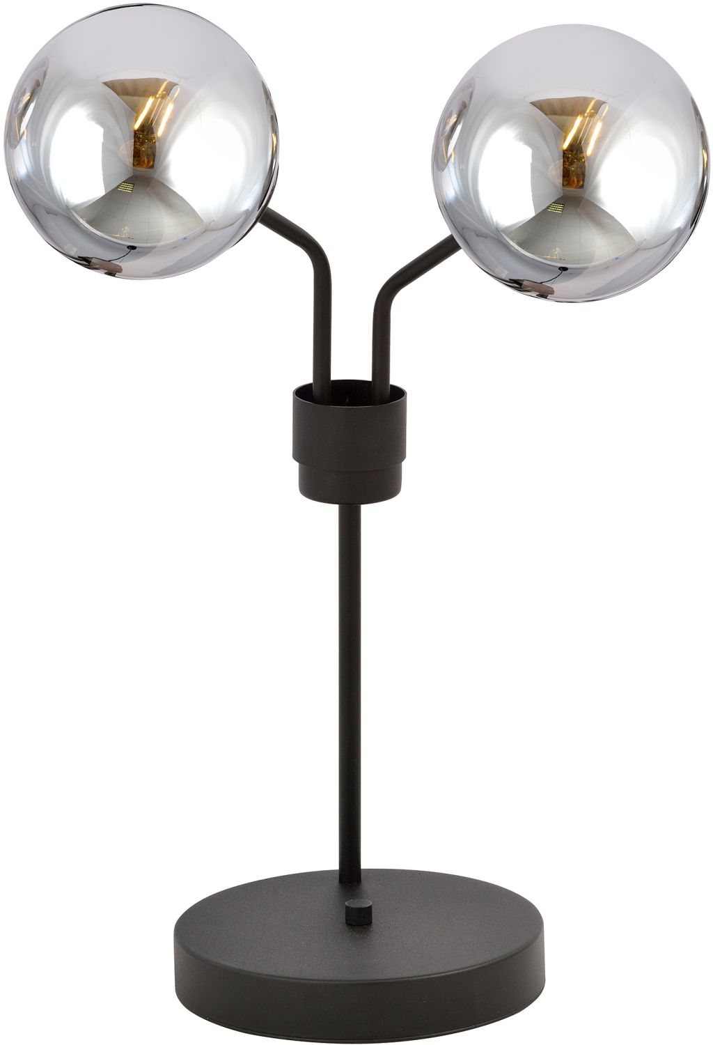 Emibig Nova lampada da tavolo 2x10 W nero-grafite 1140/LN2