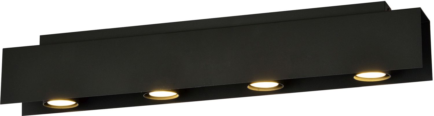 Emibig Kenno lampada da soffitto 4x8 W nero 1141/4