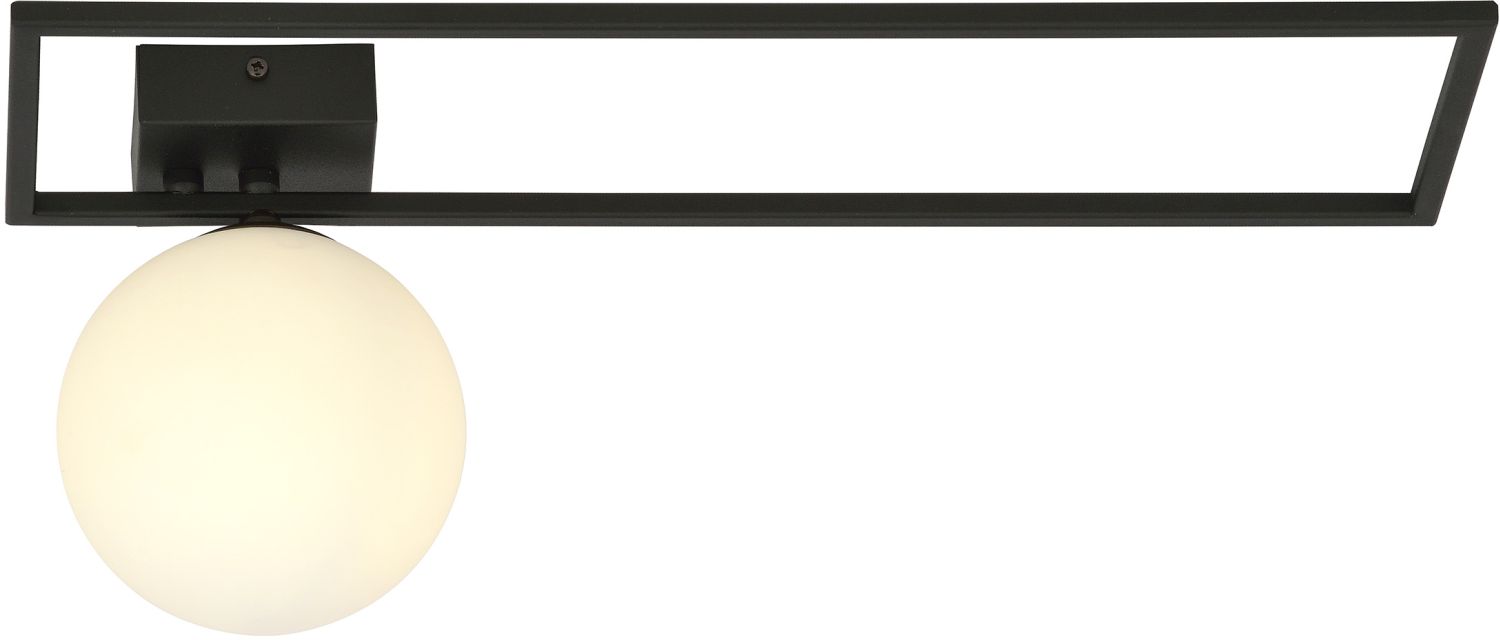 Emibig Imago lampada da soffitto 1x10 W nero-opale 1130/1B