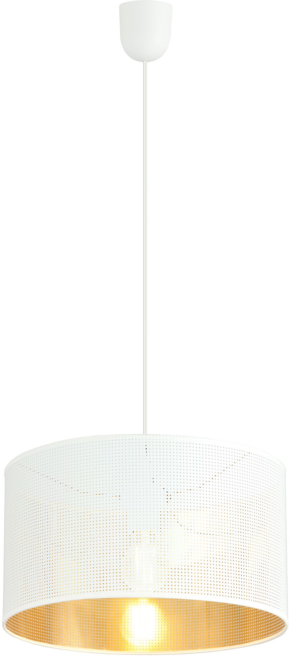 Emibig Aston lampada sospesa 1x15 W bianco-oro 1147/1