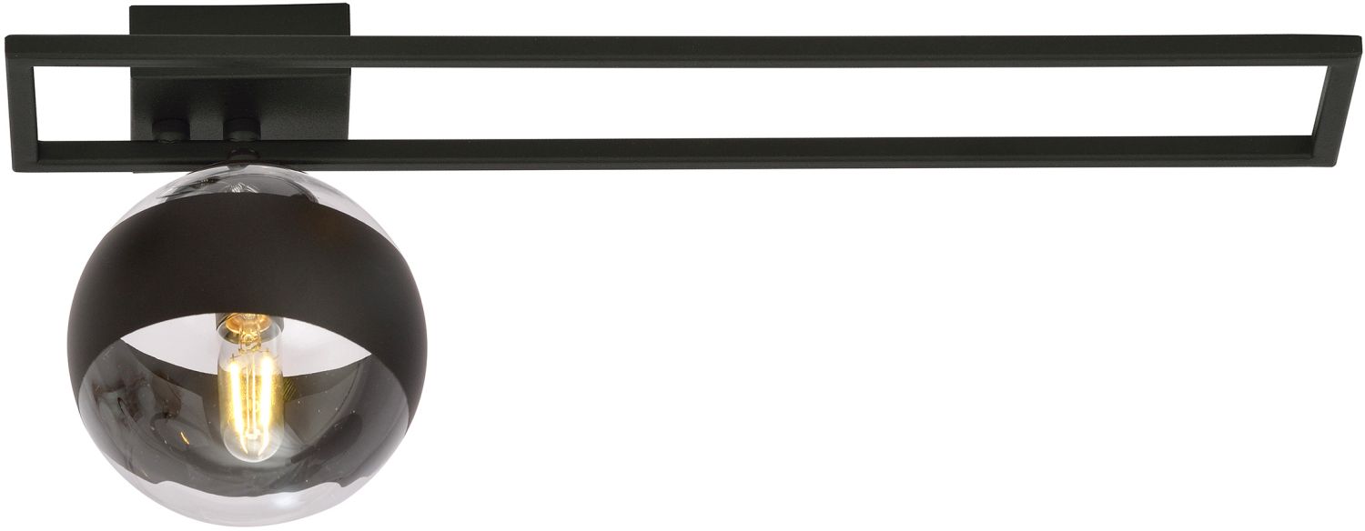 Emibig Imago Stripe lampada da soffitto 1x10 W nero-trasparente 1132/1C