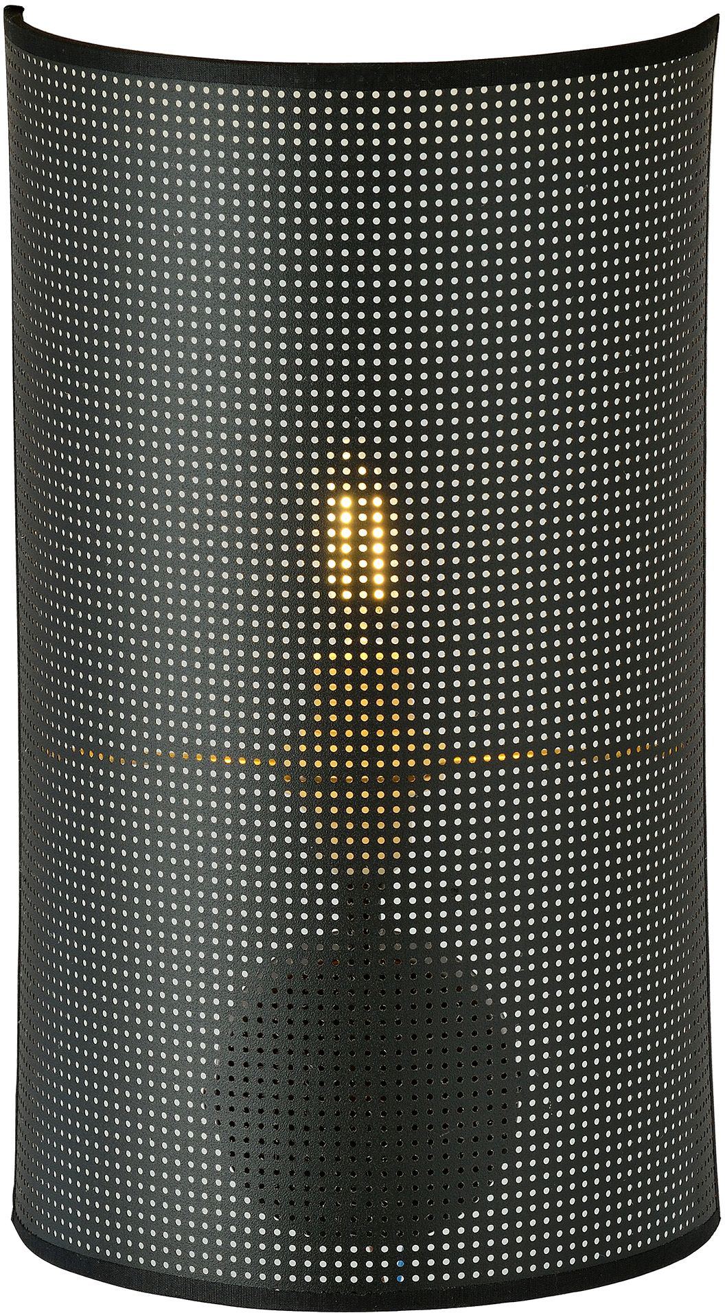 Emibig Aston lampada da parete 1x10 W nero-oro 1148/K1