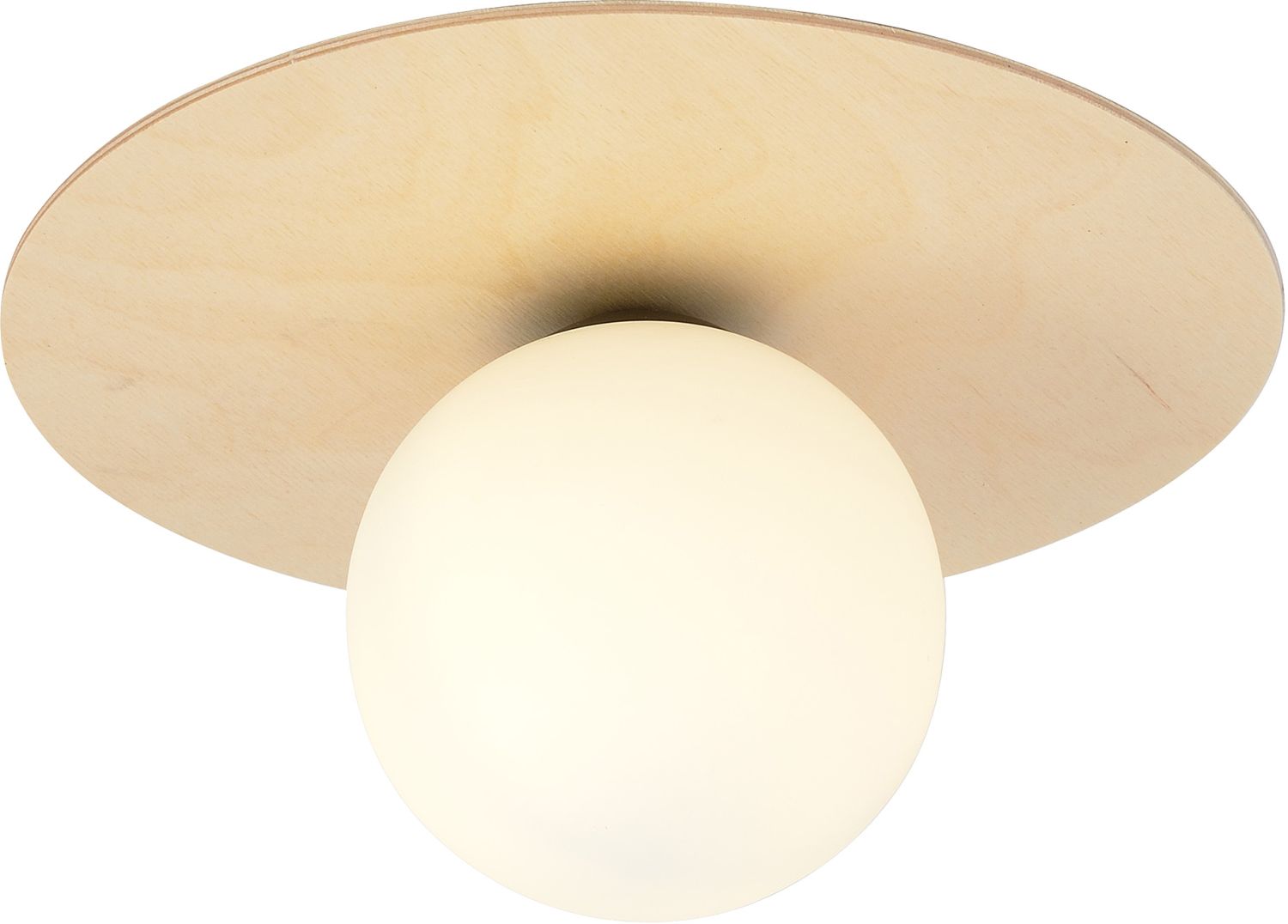 Emibig Kenzo lampada da soffitto 1x10 W legno-opale 1142/1B