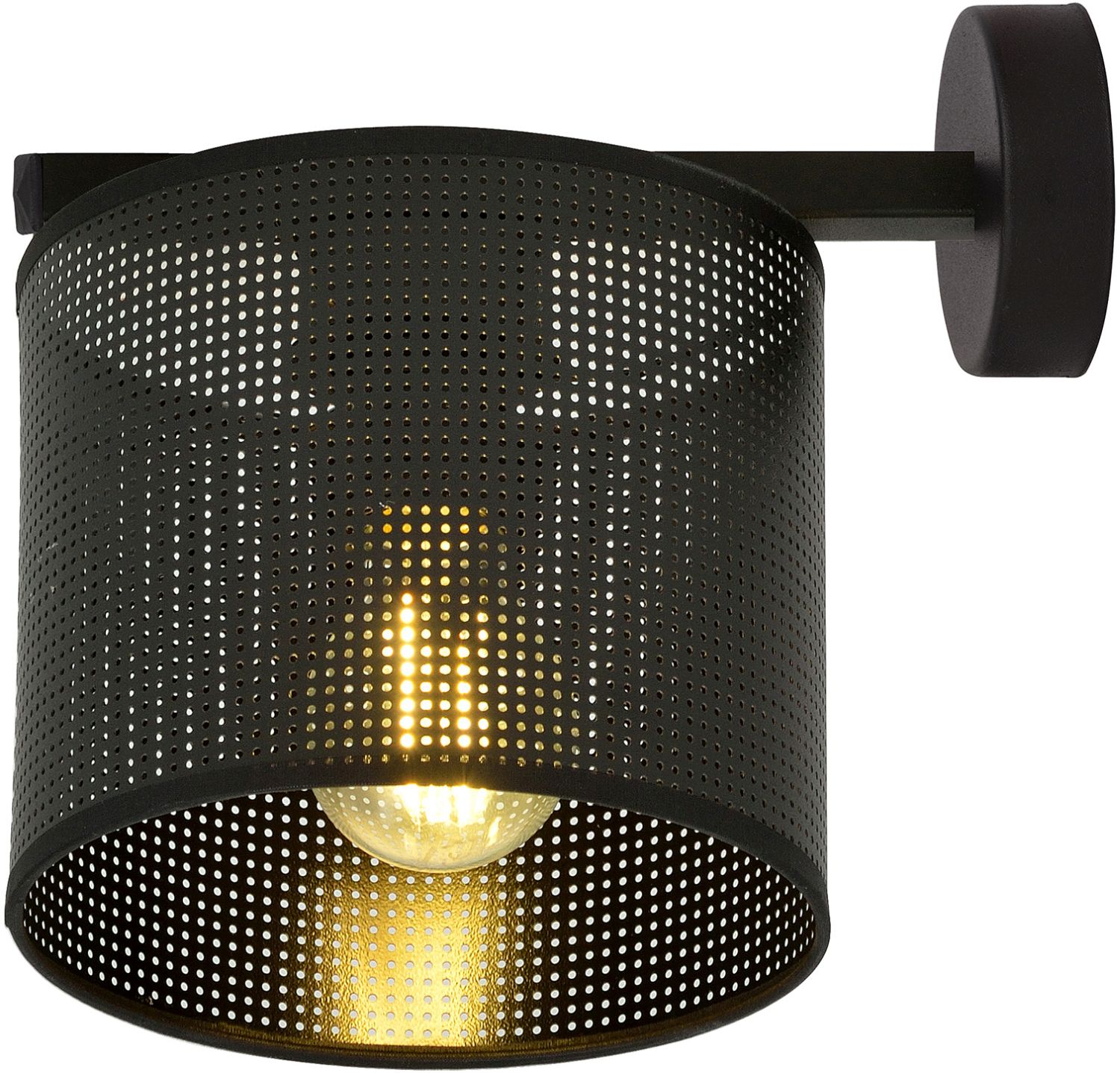 Emibig Jordan lampada da parete 1x15 W nero 1143/K1