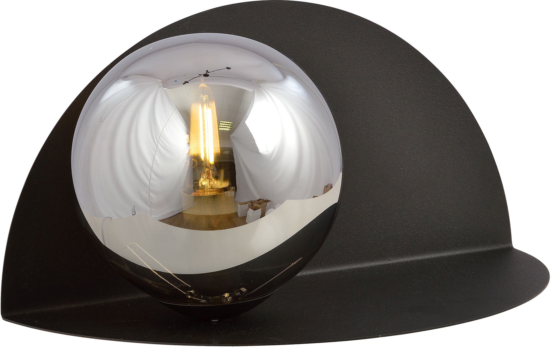 Emibig Form lampada da parete 1x10 W nero-grafite 1166/8