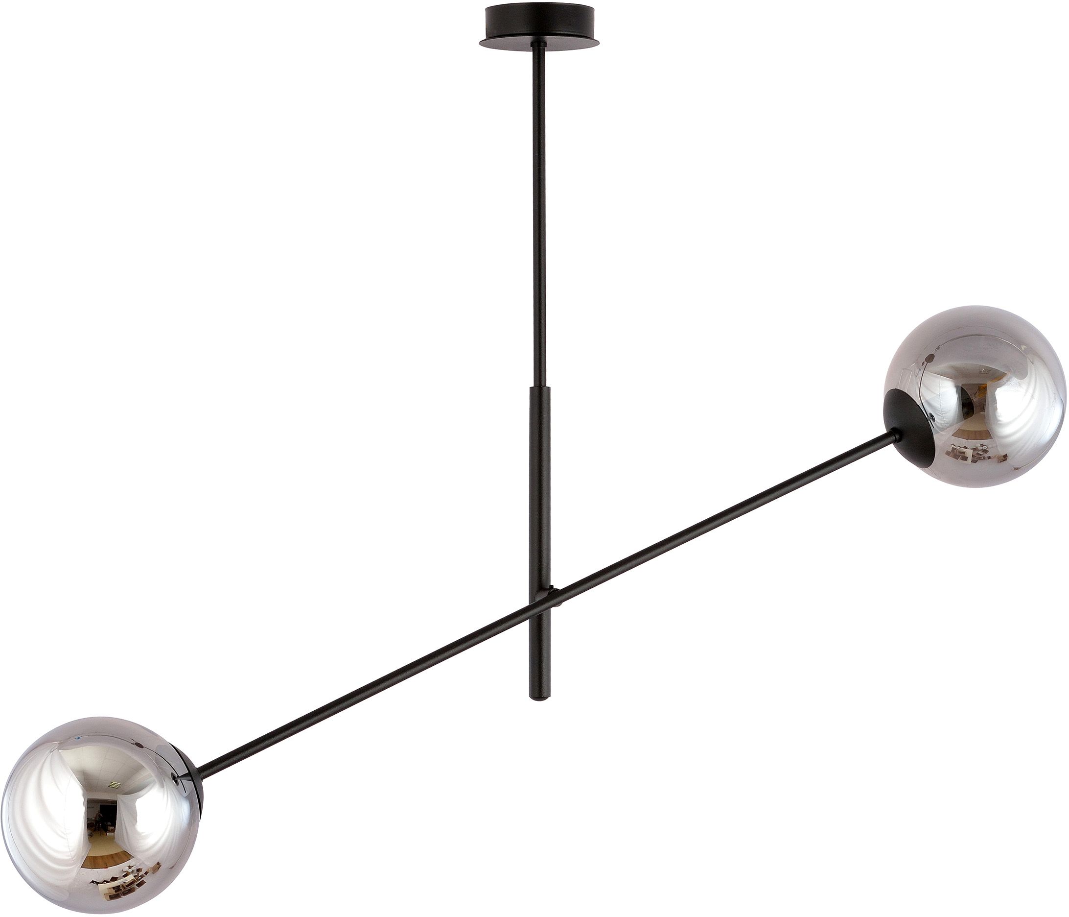 Emibig Linear lampada da soffitto 2x10 W nero-grafite 1167/2