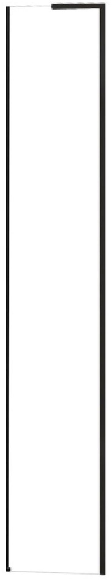 Rea Hugo parete doccia 30 cm nero opaca/vetro trasparente REA-K6606