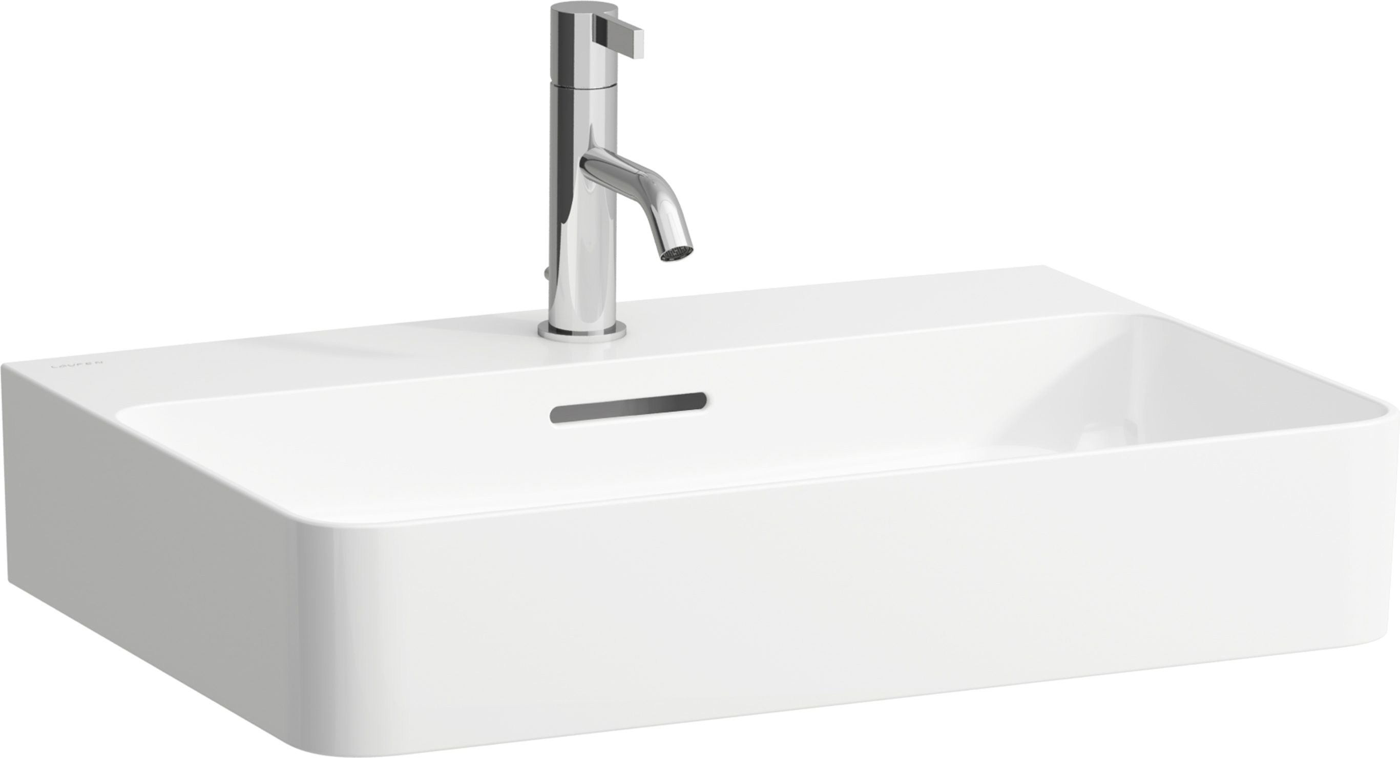 Laufen Val lavabo 60x42 cm rettangolare a parete-da appoggio bianco lucida H8162830001041