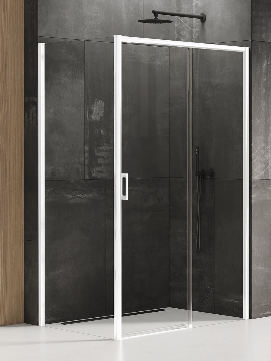 New Trendy Prime White box doccia 160x90 cm rettangolare bianco opaca/vetro trasparente D-0413A/D-0220B