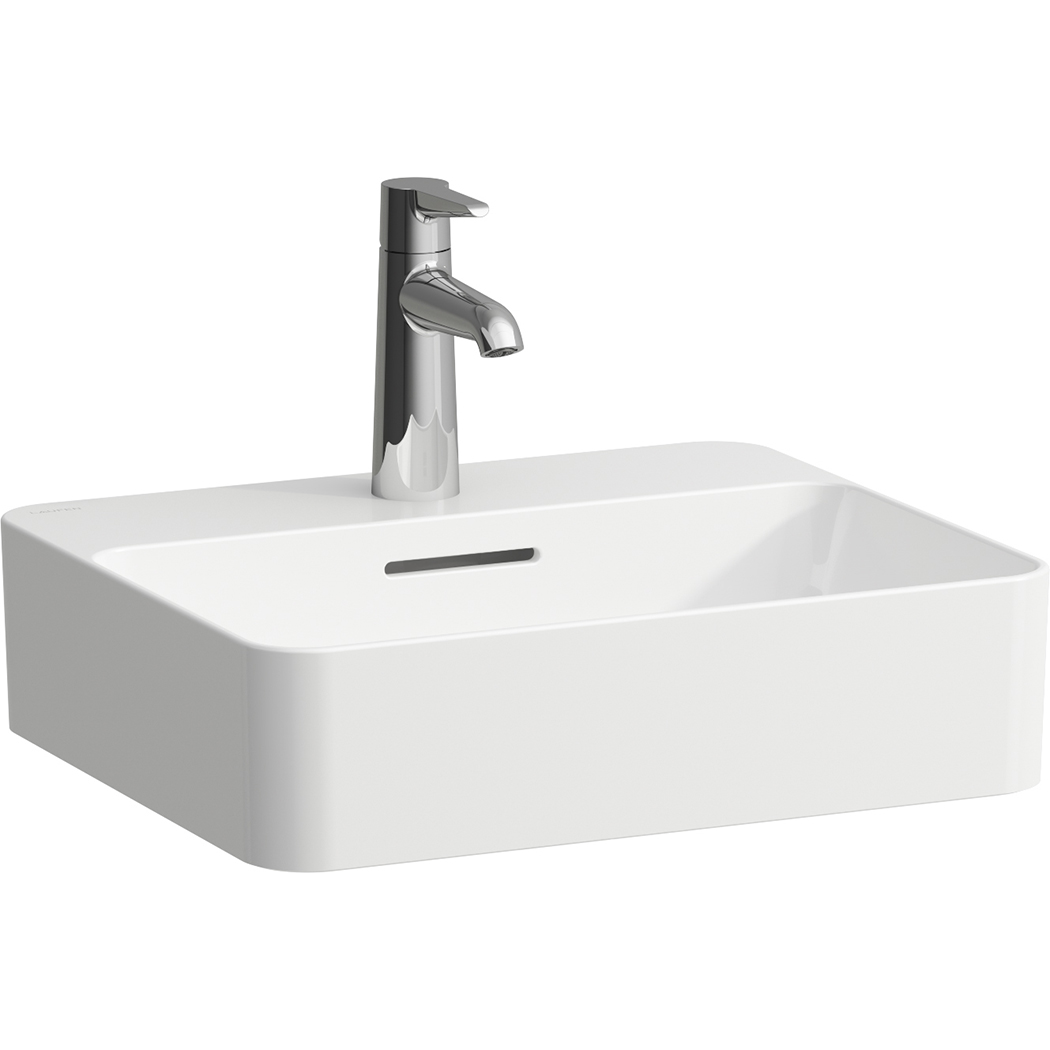Laufen Val lavabo 45x38 cm rettangolare da appoggio bianco opaca H8122807571041