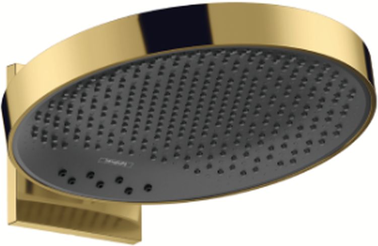 Hansgrohe Rainfinity soffione doccia 36x36 cm rotonda nero-oro 26234990