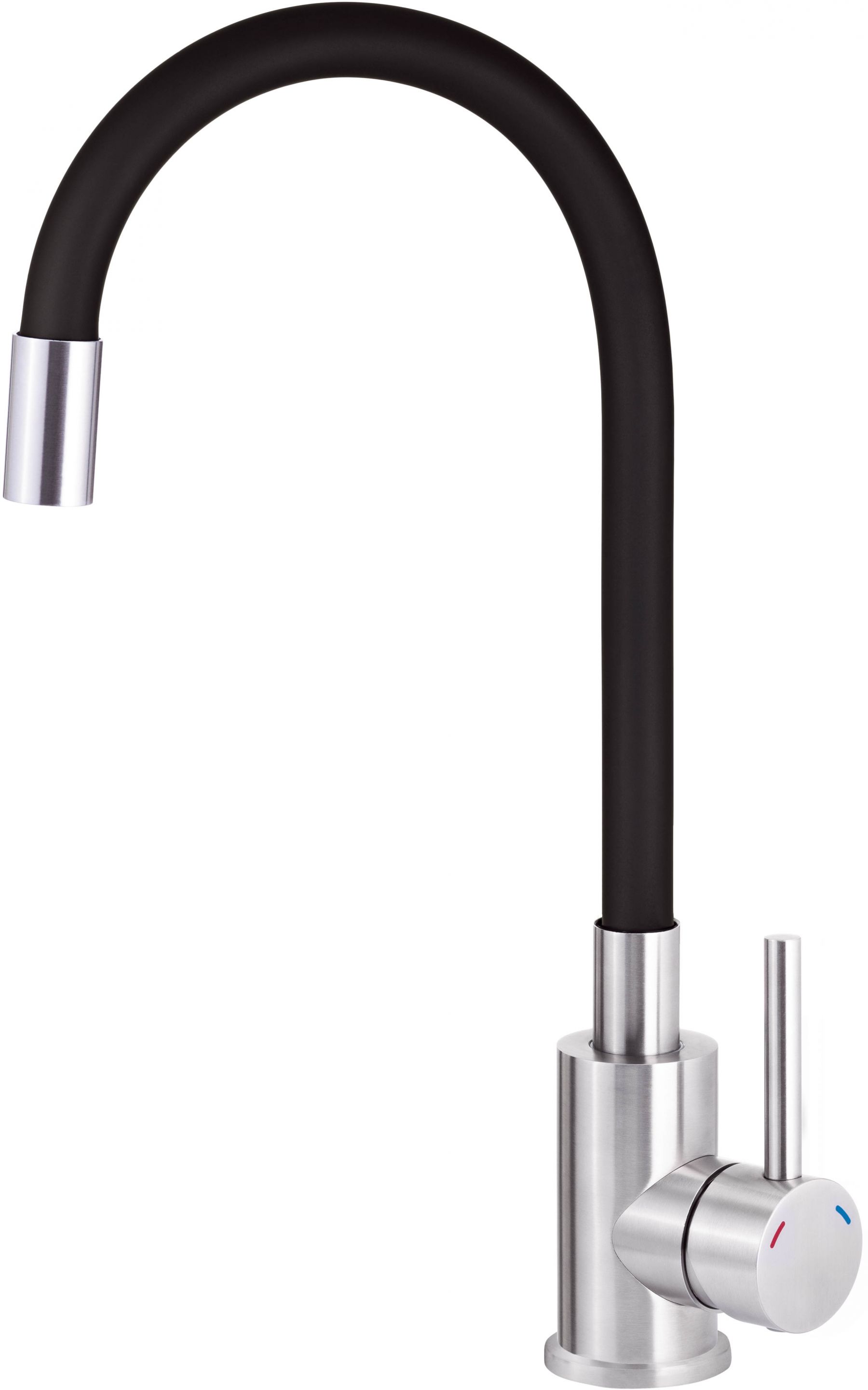 iceBerg Flex rubinetto da cucina verticale acciaio inossidabile-nero BDF02SPQ