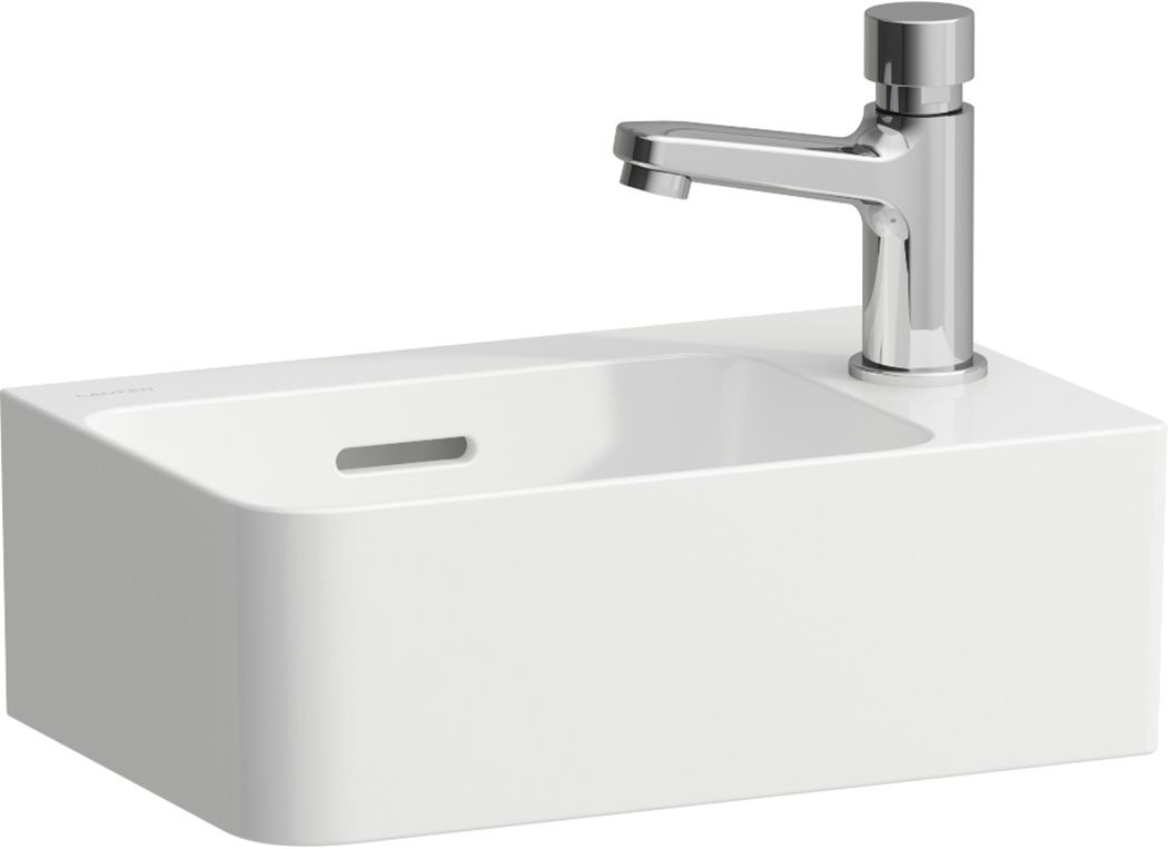 Laufen Val lavabo 34x22 cm rettangolare a parete bianco lucida H8152804001061