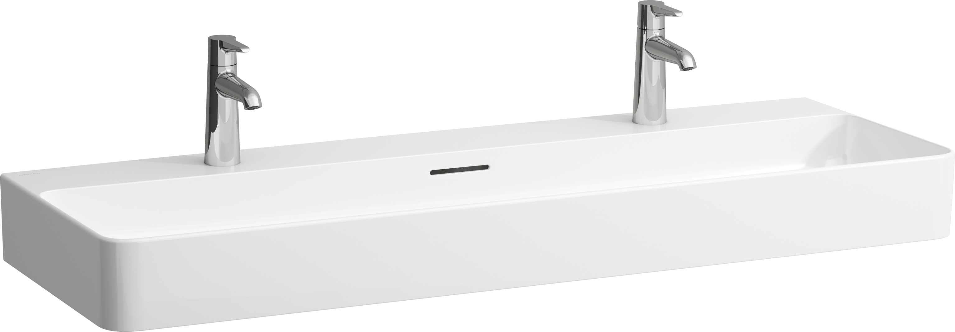 Laufen Val lavabo 120x42 cm rettangolare a parete bianco lucida H8102894001071