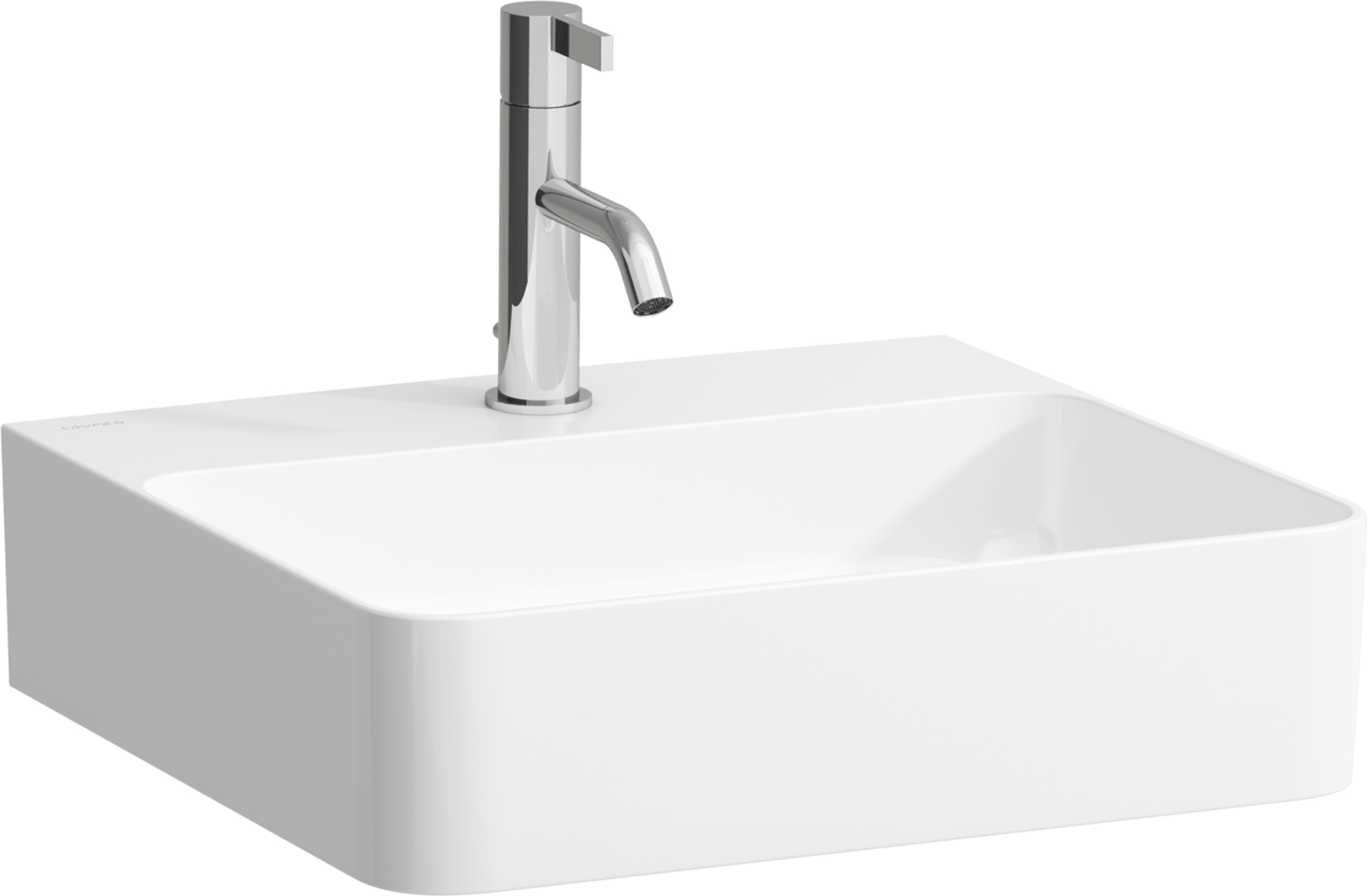 Laufen Val lavabo 45x42 cm rettangolare a parete bianco lucida H8152814001041