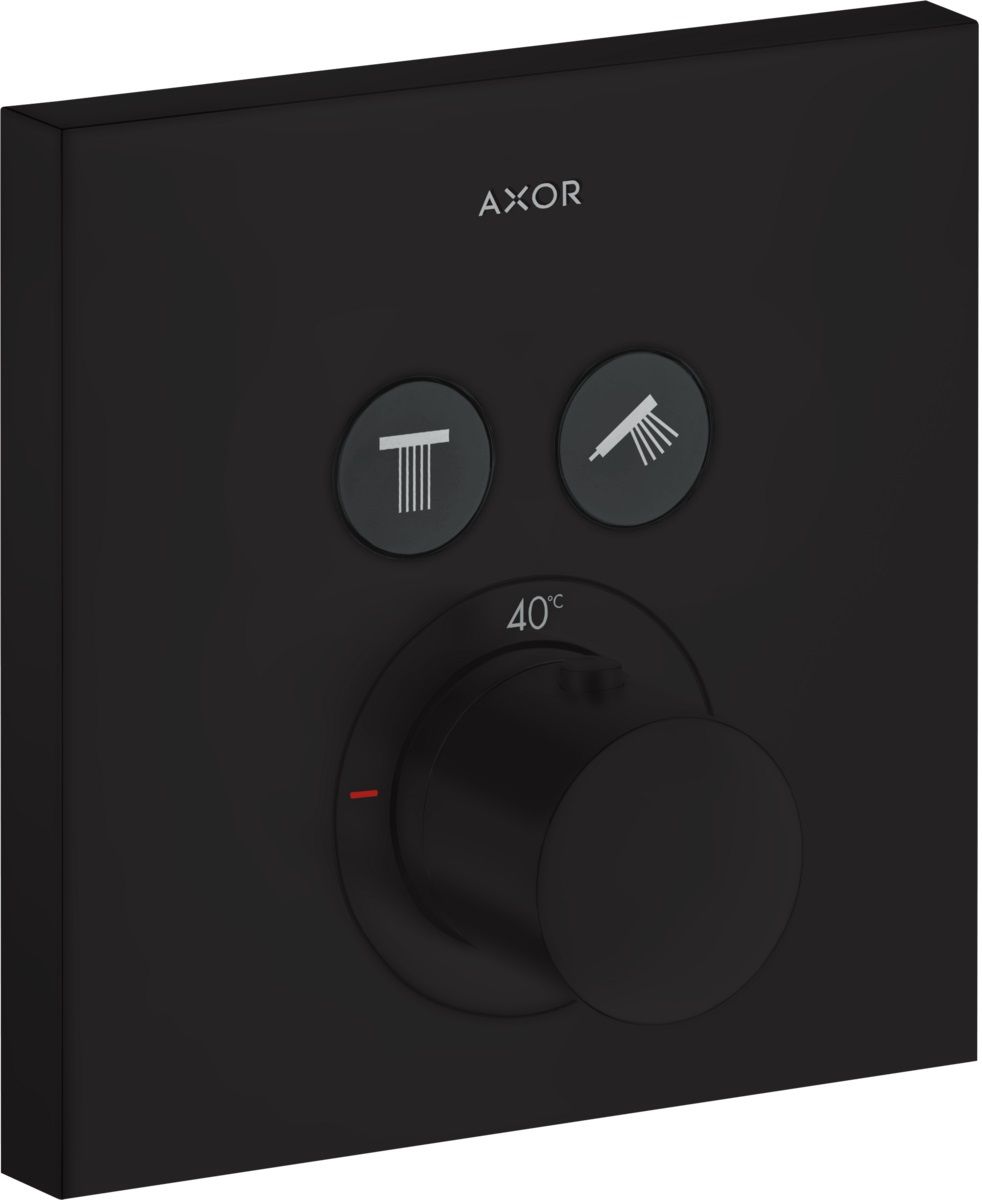 Axor ShowerSolutions rubinetto per vasca e doccia da incasso con termostato nero 36715670