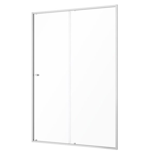 Sealskin Contour porta doccia 140 cm scorrevole spazzolata/vetro trasparente CD121406325100